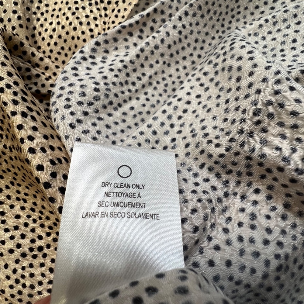 Sachin + Babi Short Sleeve Graham Women's Top, Cream Polka Dot Jacquard, Sz M - Picture 11 of 14